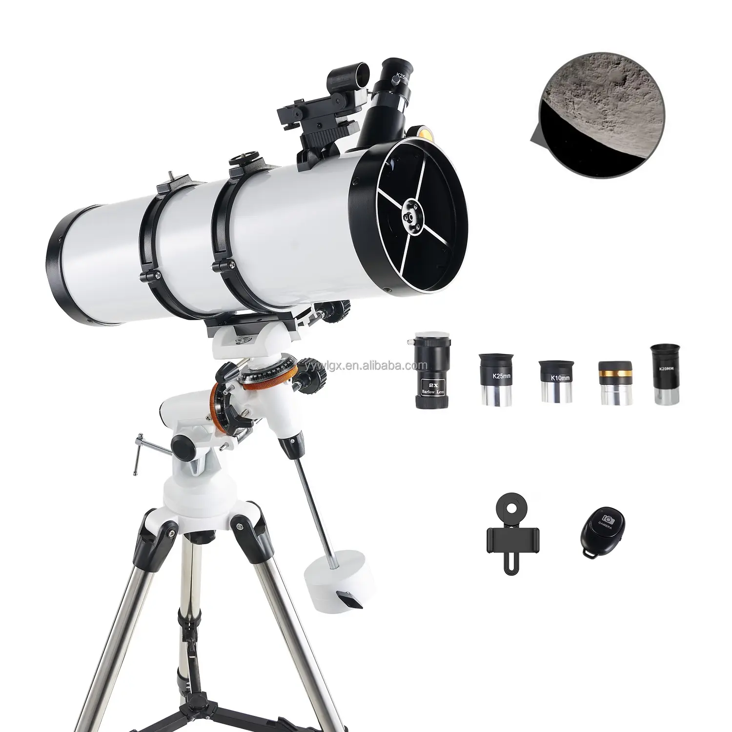 Telescope astronomical 130EQ Professional Astronomical Reflector Telescope German Technology Scope EQ-130 (EQ-130)