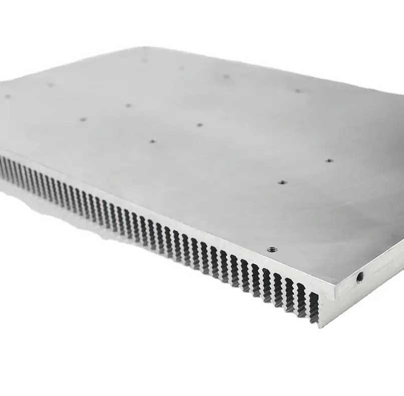 Design fo Amplifier Extruded Aluminum Customized Silver Heatsink Oem Disipador De Aluminio Flat Color Square Heatsink Whole Sale