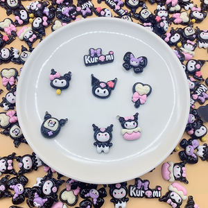 דמות קריקטורה דגם ידידותי לסביבה צבועה שרף flatback charms קישוטי תג - Product Image 1