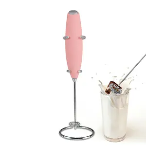 New Online Practical Kitchen Cooking Tool Electric Milk Frother Foamer Mini Steel Stainless Handle Stirrer Coffee Whisk Mixer