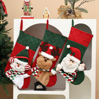 CI-270 Nouvelle Série Décoration de Noël, Poupée Gnome à Carreaux Verts, Chaussette de Noël, Boucle de Rideau, Housse de Coussin, Housse de Chaise