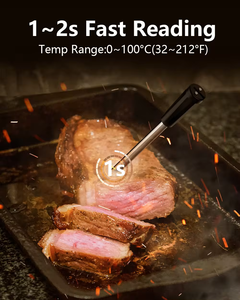 Thermomètre de <span class=keywords><strong>cuisson</strong></span> <span class=keywords><strong>sans</strong></span> <span class=keywords><strong>fil</strong></span> intelligent à 4 sondes pour fumoir, barbecue, four, gril, cuisine, fumoir et rôtisserie. - Product Image 2