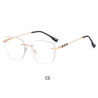 Diamant Sans Cadre Exquis Lunettes Femmes Cadre Miroir Lunettes Designer Célèbre Marque Spectacle Lunettes Cadres Pour Femmes