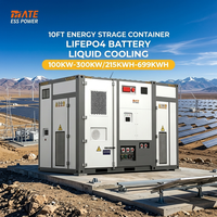Sistema di Accumulo Energetico MATE Plateau Power Station in Container da 10ft, 100kW 215kWh 300kW 699kWh, Batteria LiFePO4 BESS