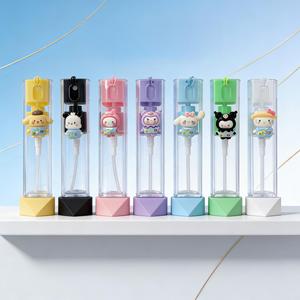 Mini flacon pulvérisateur portable à motif de dessin animé mignon avec cordon, rechargeable, pour étudiants, voyage, soins de la peau, eau et parfum - Product Image 2