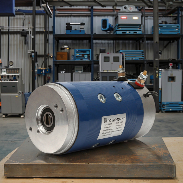 Brushed DC Motor 24V 2800W Hydraulic Motors IP54 3000RPM 9Nm S3 Duty Copper Winding CE ISO9001 for Hydraulic Power Unit