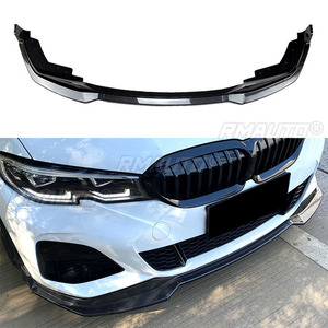 For BMW 3 Series G20 320i 330i M Pack 2019-2022 <b>Car</b> Front Bumper Lip Spoiler <b>Diffuser</b> Splitters Body Kit Aprons Cover Guard Trim - Product Image 1