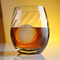 Verre à jus moderne et minimaliste sans pied ni couvercle, écologique, compatible lave-vaisselle/micro-ondes, pour café froid infusé, latte glacé, usage domestique