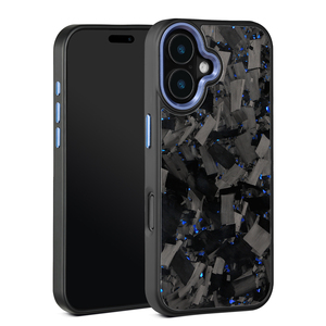 Étui de téléphone en fibre de carbone véritable forgée + TPU + cadre métallique pour <span class=keywords><strong>iPhone</strong></span> 16/16 Pro Max/16 Plus/16 Étui en carbone/15 PRO Étui de protection - Product Image 4