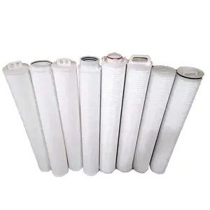 High flow pleated PP micron water treatment filter cartridges