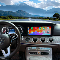 Head Unit Multimedia Layar Android Ganda 24,6 Inci dengan Speedometer Digital Cluster untuk Mercedes Benz Kelas S 2019-2021