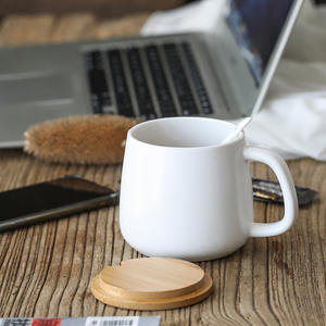 Juego de Café de Cerámica Reutilizable de 300 ml con Logotipo Personalizado, Diseño Clásico Moderno, Doble Pared, Duradero, Ecológico, Apto para Alimentos - Product Image 2