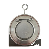 Válvula de Retención de Agua de Placa Única Tipo Wafer VEYRON con Sello Blando/Duro de EPDM/NBR/Goma Fluorada, DN40-DN300, Acero Inoxidable SS304/316