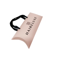 Logo personnalisé cheveux rose oreiller boîtes faisceau perruque boîte d'emballage pour l'emballage d'extension de cheveux