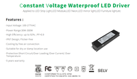 Controlador LED No Regulable de 30W 40W 60W, Caja de Conexiones de 12V 24V CC, Certificado ETL, PF>0.9, Venta al Por Mayor