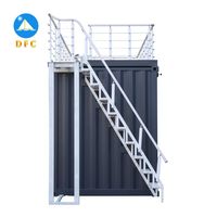 Contenedor Móvil Seco de Acero de 20' de la Marca DFC, Listo para Usar, para Vivienda, Construcción, Decoración, Uso Temporal y Almacenamiento