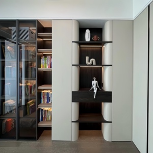 <strong>2026</strong> Customized Modern <strong>Wooden</strong> Bookcase With Multi-functional Adjustable <strong>Shelves</strong> Eco-friendly Design for Home Office Living Room - Product Image 2