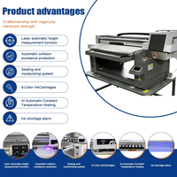 Printer Inkjet UV Flatbed 9060 DX7 dengan Sistem Pemosisian Visual untuk Mesin Pencetak Akrilik, Logam, Kaca, dan PVC