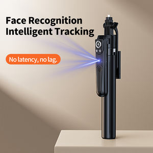 Caméra intelligente ES-B181 avec suivi du visage par IA, PTZ, minuterie, barre en alliage d'aluminium, support de téléphone portable pour voyage, TikTok, télécommande - Product Image 2