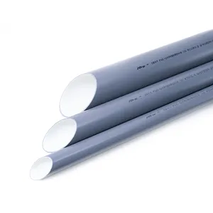 Rõ ràng PVC thoát nước thủy lợi ống 3 "6 cách 6 mét 200 1200mm 2inch 32mm 4 trong phụ kiện Úc cap D400