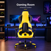 Chaise de jeu réglable avec repose-pieds, chaise de jeu pour ordinateur personnalisée, chaise de jeu confortable en cuir, chaise ergonomique pour le jeu