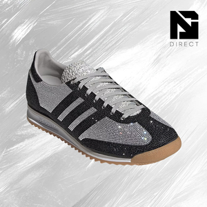 อาดิดาส Wmns SL72 OG'สีดำชาร์โคล' รองเท้าตาข่ายสไตล์เรโทรแบบผูกเชือก หัวรองเท้าทรงกลม ระบายอากาศได้ดี รองเท้าผ้าใบสไตล์สปริง - Product Image 2