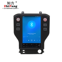 Radio de Coche con Pantalla Vertical Android de 11.8 Pulgadas, Reproductor Multimedia de DVD para Ford Mustang Plus 2014-2019, Navegación GPS, Cámara Trasera