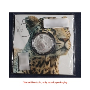 Giới Hạn Lớn Năm Châu Phi Bao Gồm Động Vật Đồng Xu Vỉ Gói Tốt Bạc 999 Đồng Xu 1Oz Hiển Thị Bảo Vệ - Product Image 1