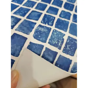 Custom 2mm Liner Companies Swimming Pool Film Mosaic Vinyl Pvc Pool Liners With Anti-Uv