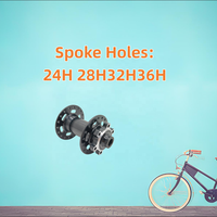 Moyeu de frein à disque avant VTT Worldcycle JX-802F en alliage d'aluminium, 24/28/32/36 trous pour rayons, 12G/13G/14G, PCD 58mm, axe en alliage 7075 100mm