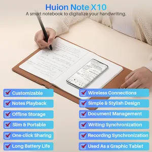 huion note 2 ב-1 מחברת חכמה דיגיטלית ציור נייד אלקטרוני אלחוטי גודל a5 כתב אלקטרוני מחברת כתב יד X10