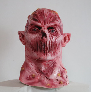 Alloween-mascarilla de látex decorativa, máscara facial de <span class=keywords><strong>horror</strong></span> de zombie para decoración de fiestas, Color Rojo - Product Image 6