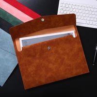 Porte-documents A4 en cuir PU personnalisé pour fournitures de bureau, étanche, écologique et durable