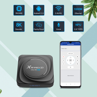 Boîtier TV intelligent haute performance Rockchip RK3566 X88 Pro 20 Android 11 avec Wi-Fi double bande 2.4G/5G, 4K, USB3.0, BT5.0 pour affichage numérique