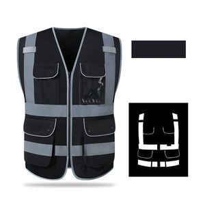 Chaleco DE SEGURIDAD reflectante de alta visibilidad al por mayor, ropa de trabajo de seguridad personalizada, deportes, proveedor a granel ODM, poliéster/algodón unisex - Product Image 6