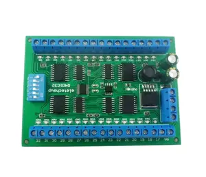 DC 12V 24V 32 canaux DIN35 C45 Rail Box RS485 Modbus RTU ULN2803A Darlington Transistor Controller PLC IO Expansion Board