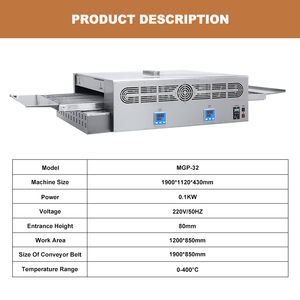 Horno de pizza de gas portátil comercial de acero inoxidable para camión de Comida comercial al aire libre - Product Image 2