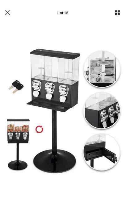 Three Heads  Coin-operated Vending Machine Double-deck for Supermarket