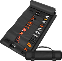 Sac à main de rangement enroulable pour outils en nylon, matériel durable, sac fourre-tout à clé robuste, trousse à outils, pochette de rangement, organisateur