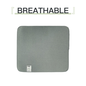 Tapis de comptoir de cuisine en microfibre absorbante, tapis de séchage pour vaisselle, ustensiles, casseroles et poêles, tapis de vaisselle gaufré - Product Image 3