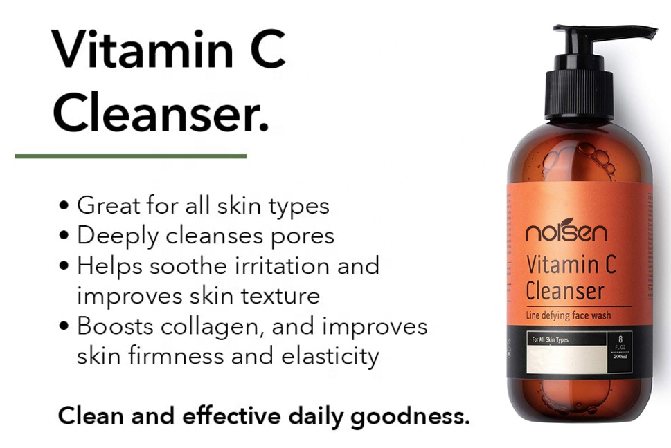 Hot Selling High Quality Natural Organic Skin Care Face Wash Deep Cleansing Blackhead Remover Vitamin C Facial Cleanser