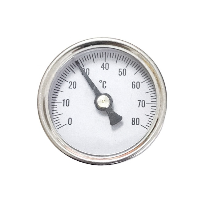 New thermometer 33MM   Water Separator Thermometers    0-80C Ground Heating  Pipe Thermometer