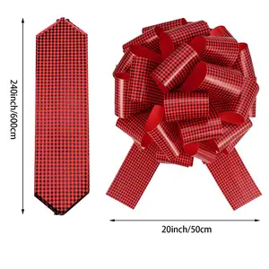 18 20 30 인치 풀 보우 자동차 선물 포장 활 크리스마스 자동차 활 장식용 플라스틱 리본 결혼식 새 집 파티 축하