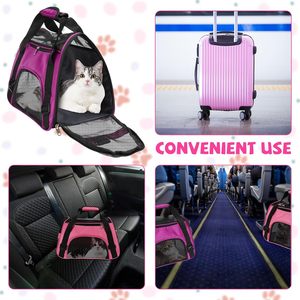 <b>Pet</b> Reflective Airline Approved Durable Breathable Foldable Soft Sided Mesh Outdoor <b>Pet</b> Dog <b>Carrier</b> Carrying Travel Bag - Product Image 2