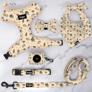 Arnés y Correa para Perro con Diseño de Logotipo Personalizado, Patrón Lindo, Impresión Personalizada, Fabricante de Arneses para Perro Reversibles con Etiqueta - Product Image 1
