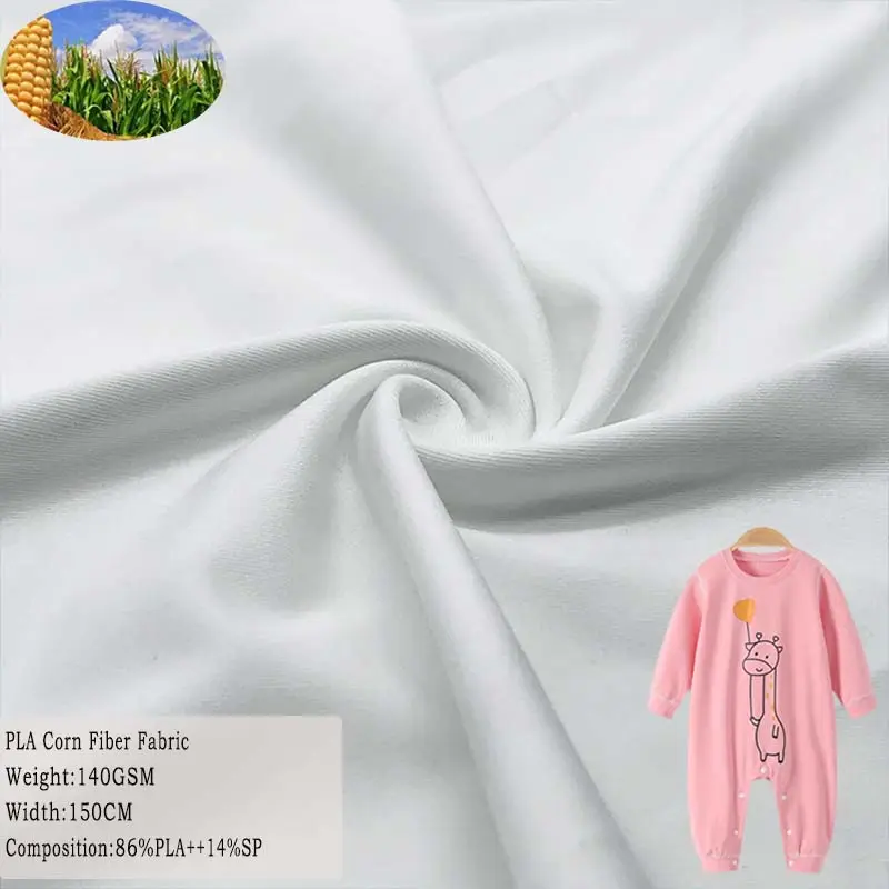 Pakaian dalam elastis asam susu poli rajut kain spandeks PLA untuk anak-anak bayi