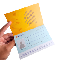 Service d'impression personnalisé de passeports de voyage en papier, jouet de dessin animé, impression en gros, passeport de jeu personnalisé pour enfants, carnet