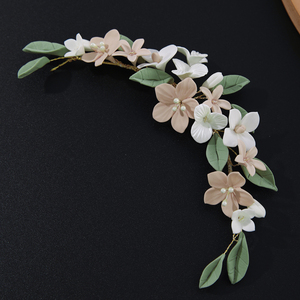Corona di Fiori in Argilla Polimerica Fatta a Mano Stile Boho, Accessorio <span class=keywords><strong>per</strong></span> Capelli da Sposa e <span class=keywords><strong>Damigelle</strong></span> - Product Image 4