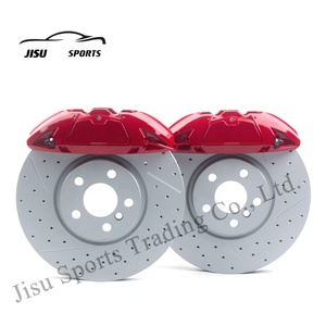 새로운 풀 세트 4 피스톤 브레이크 캘리퍼 디스크 레이싱 빅 브레이크 키트 적합 17 인치 림 BMW 미니 A8 328i 혼다 아우디 닛산 스바루 VW - Product Image 6