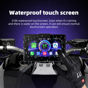 Écran d'affichage portable amovible de 5 pouces pour moto, sans fil, CarPlay, Android Auto, BT, DVR, navigation GPS pour moto, pour BMW - Product Image 5